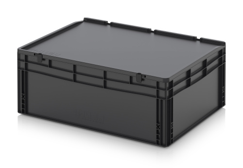 ESD ED 86/32 HG Eвроконтейнер с крышкой на шарнире 80х60х33.5 см