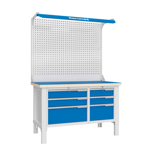 CTR 1432.S3L3.4-2F Верстак слесарный 2165x1393x743 мм